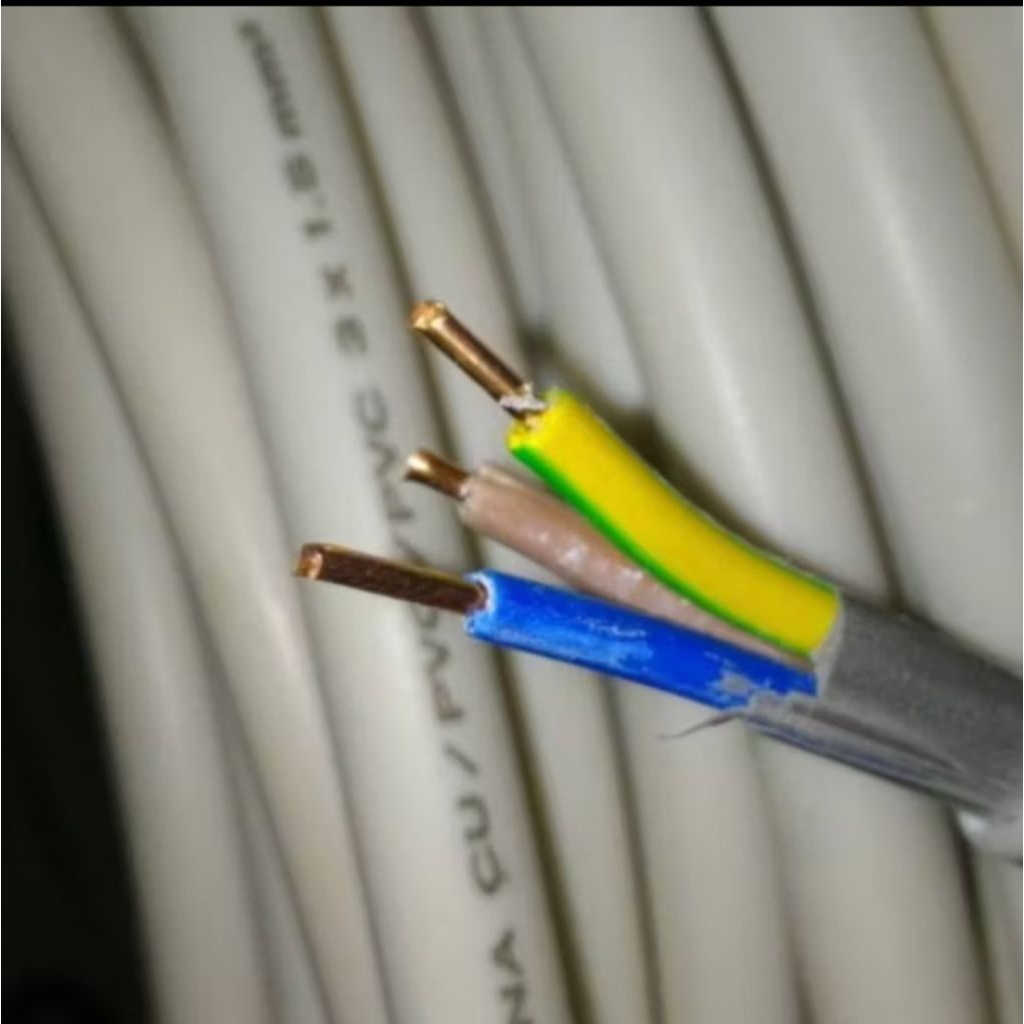 NYM 3X1,5 NYM METERAN / KABEL LMK KAWAT PUTIH NYM 3X1,5 METERAN