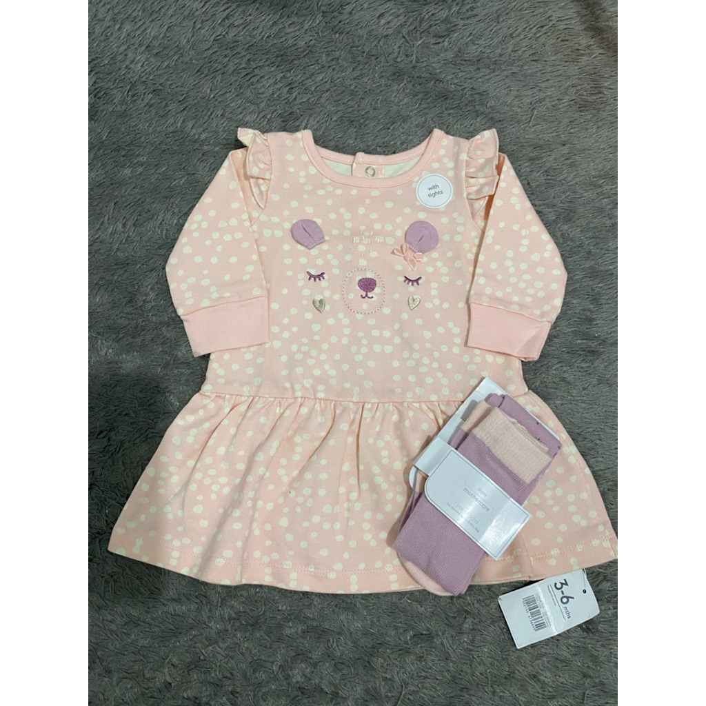 Setelan Dress Mothercare + Tights
