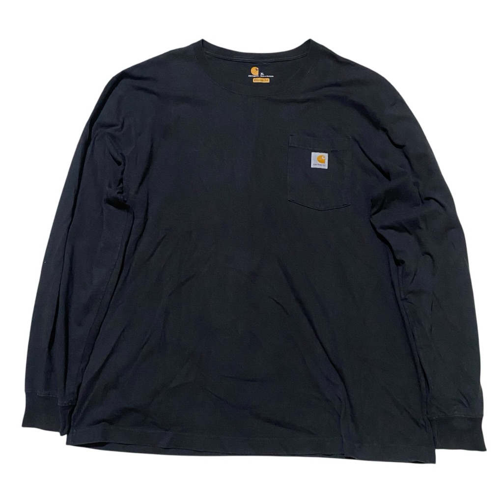 Carhartt pocket black LS tee