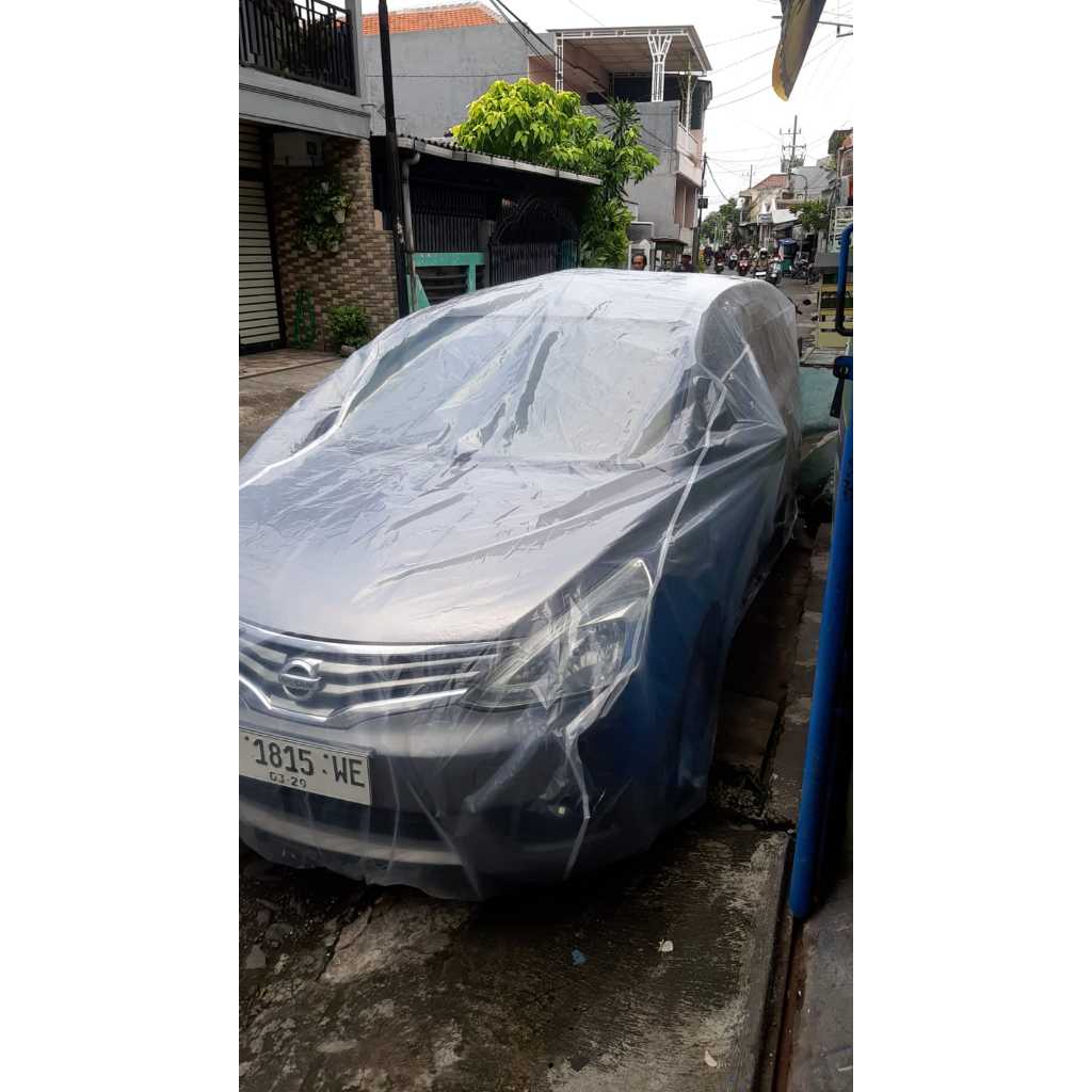 Cover mobil transparan selimut mobil transparan bening
