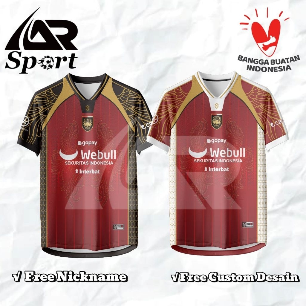 JERSEY ALTER EGO M7 Series Home Away Terbaru Full printing