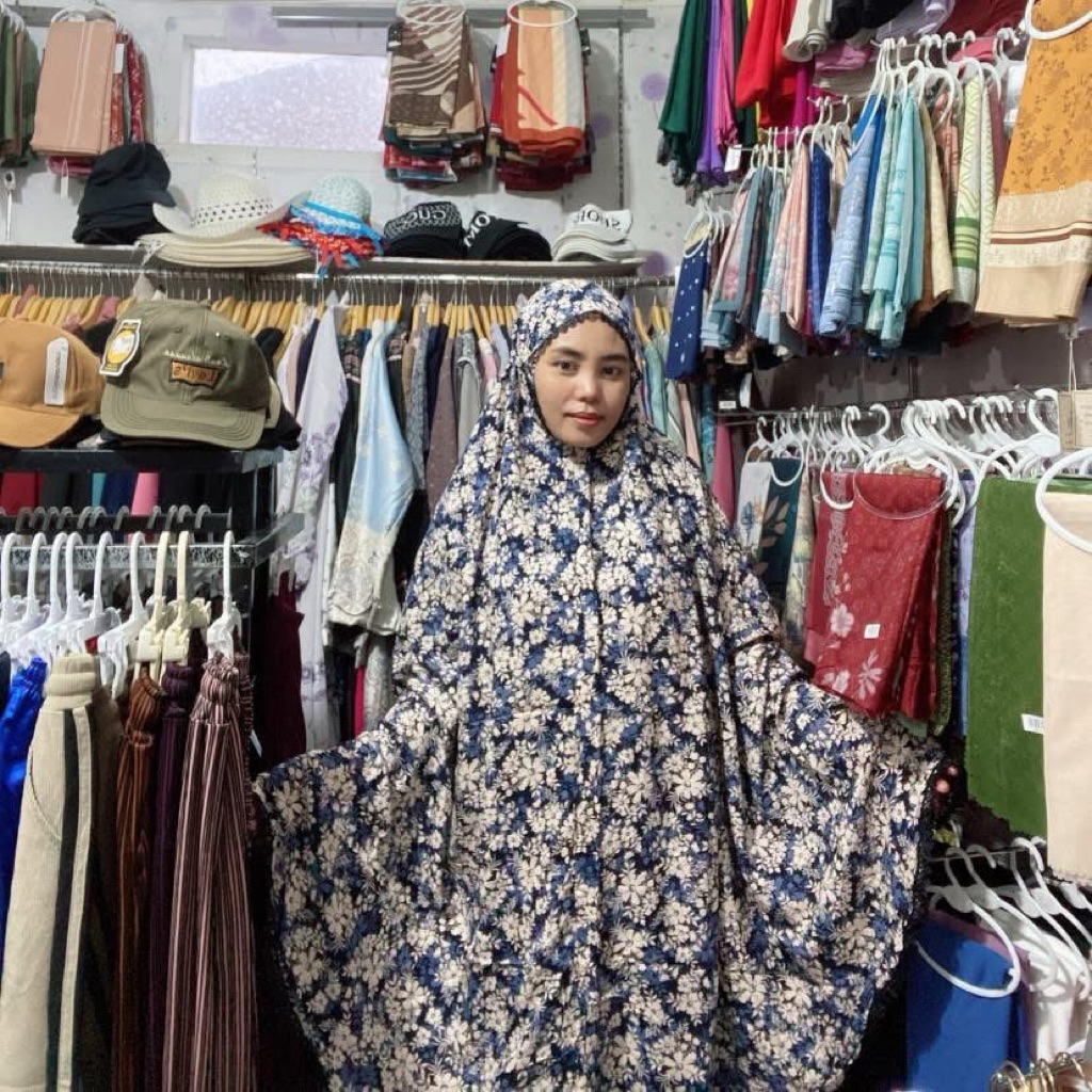 Mukena Katun Rayon Viscose Motif 2in1 Mukena Dewasa Jumbo Premium