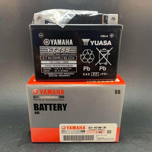 Original 100% Aki Kering Yamaha 3C1 Karisma Supra X125 Spin Beat Vario Revo Absolute Vixion YTZ5S YT