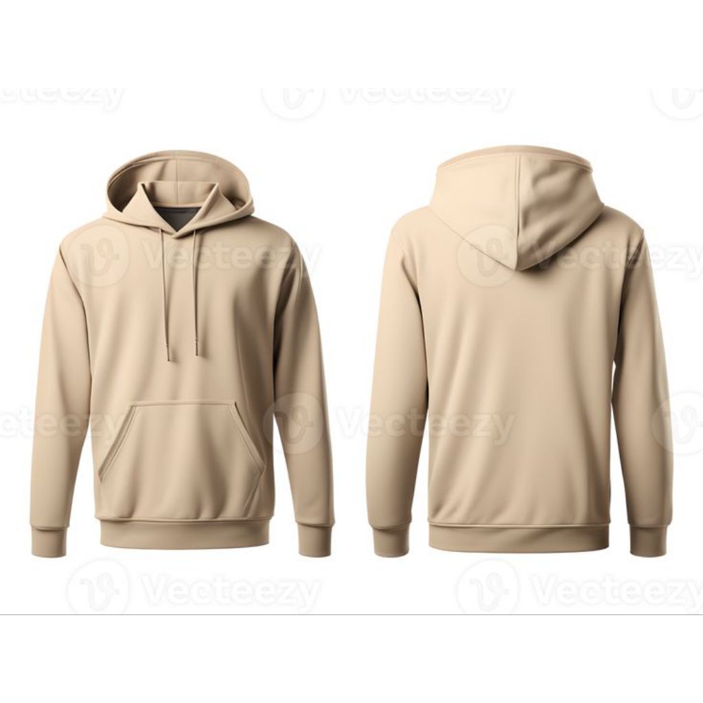 Sweater Hoodie Warna Cream / Sweater Pria / Sweater Polos