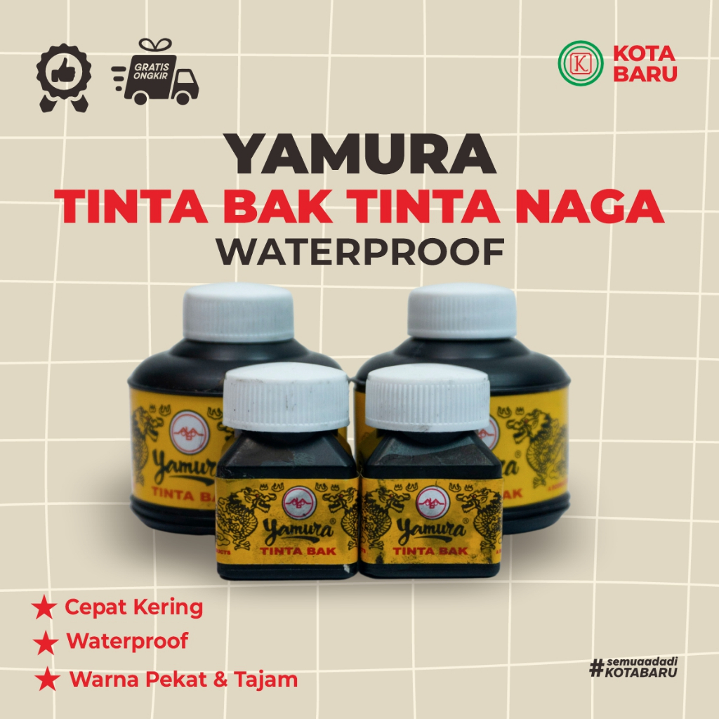 Yamura Tinta Bak Tinta Naga Waterproof Yamura Kecil / Yamura Besar