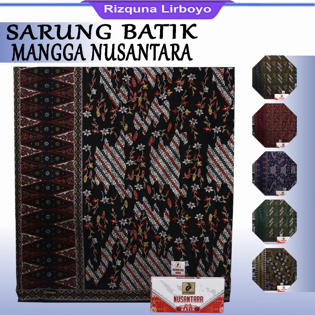 Sarung Mangga Batik Nusantara Bahan Rayon Motif Kekinian Sarung Batik Mangga Nusantara
