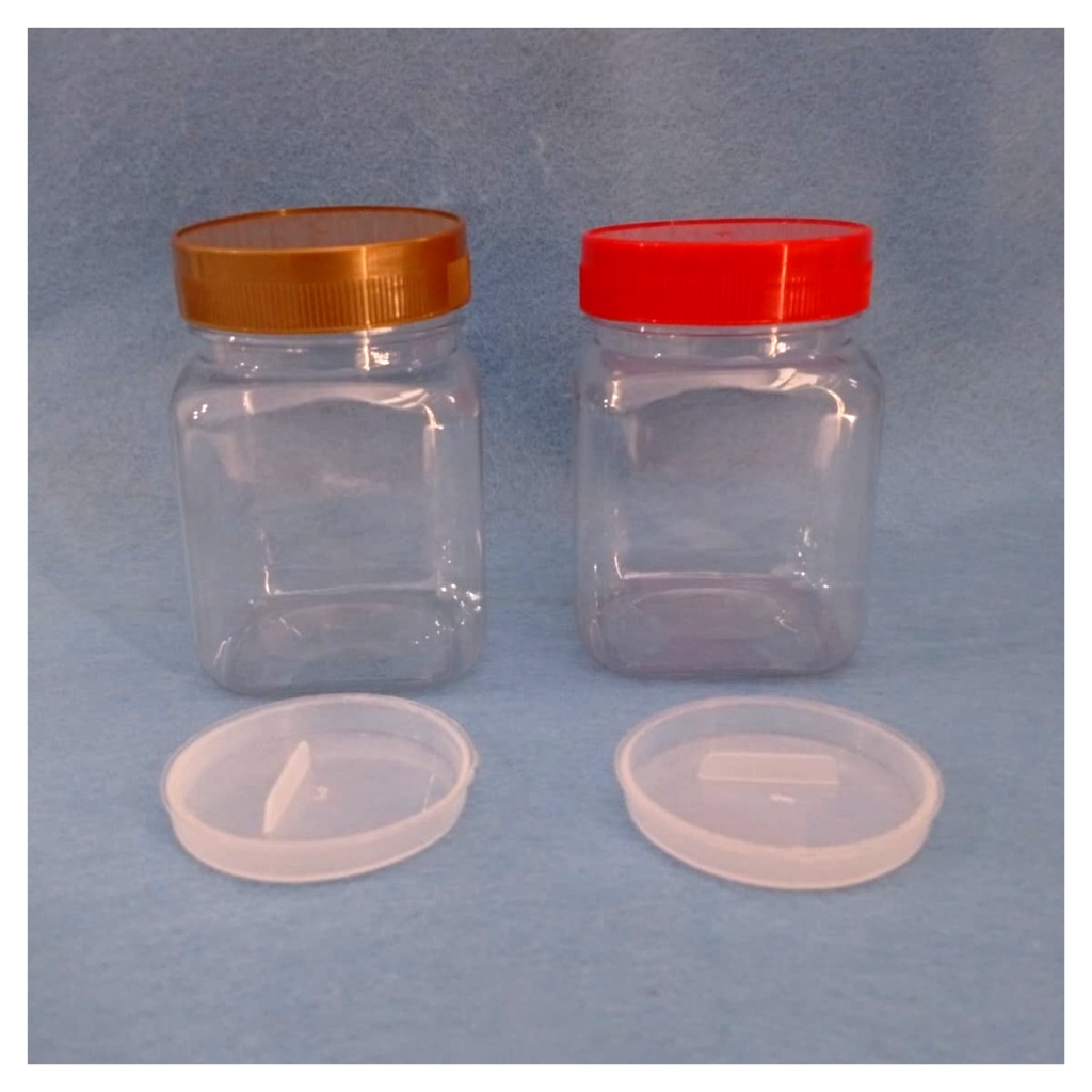 Toples Kotak Plastik 200ml 200 ml Bumbu Dapur Kacang Bawang Sambal Permen Coklat