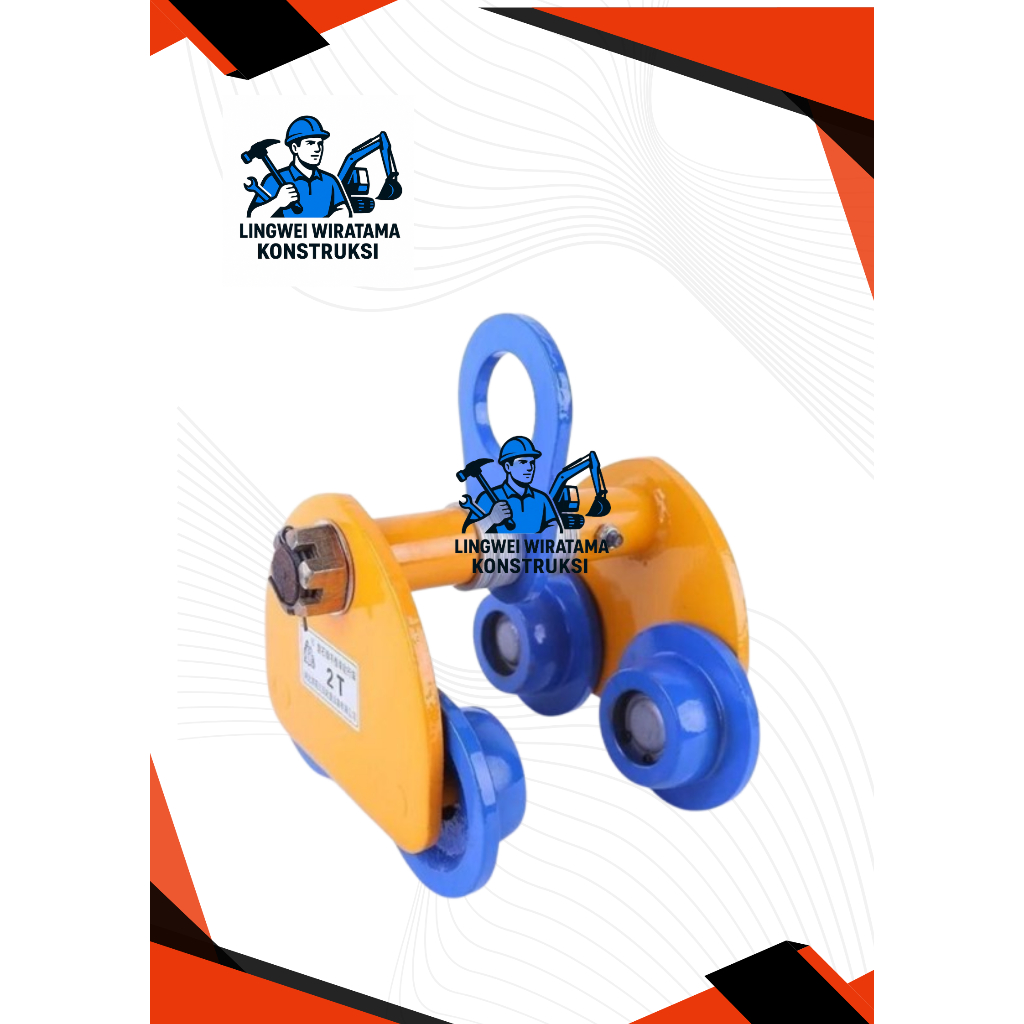 PLAIN TROLLEY 3 TON HOIST / MANUAL TROLI 3 TON