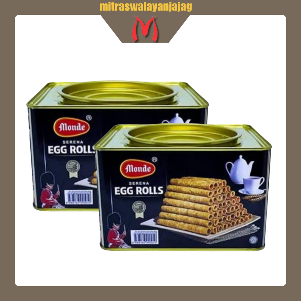 [Satuan & DUS] Monde Serena Egg Roll 300gr Kemasan Kaleng | Kue Kering |