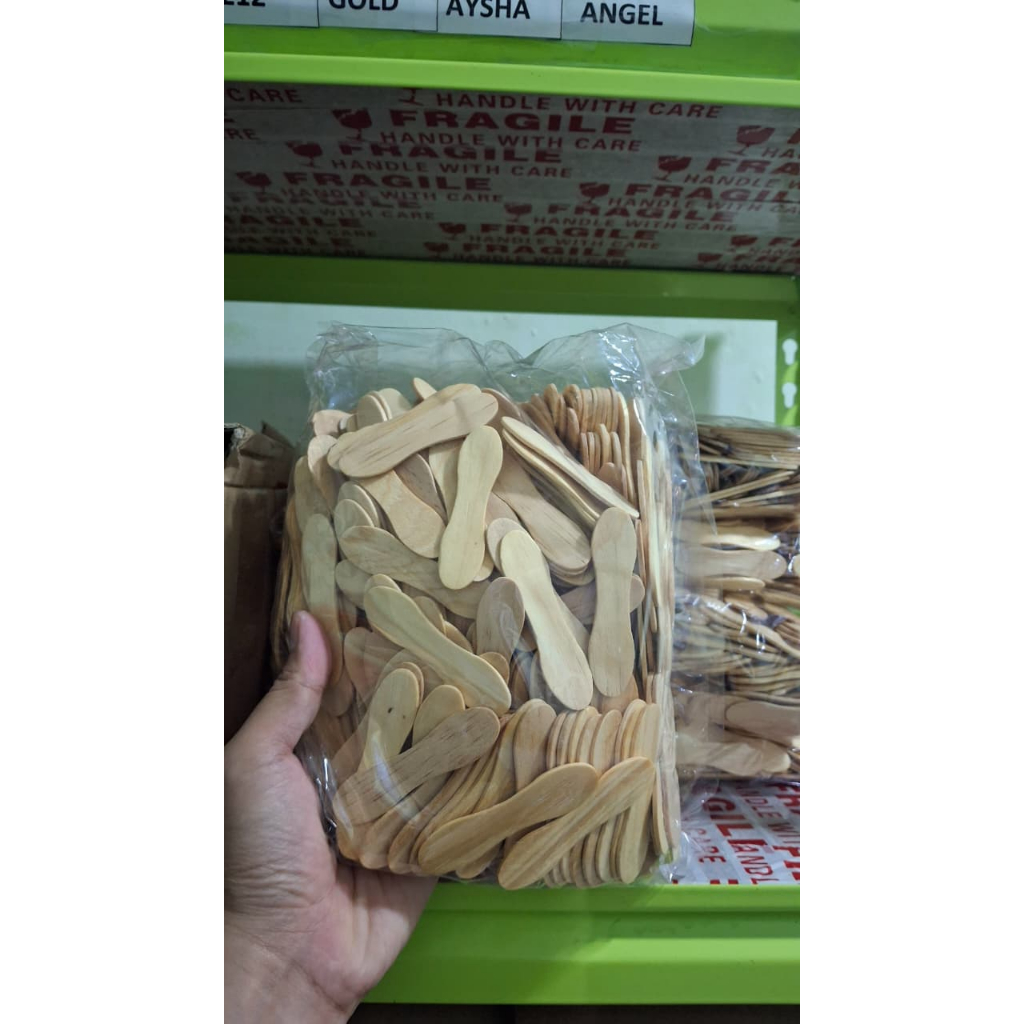 Sendok Kayu Es Krim (isi 500gr) | Sendok es krim kayu pinus | Sendok Es Krim Termurah | Sendok Es