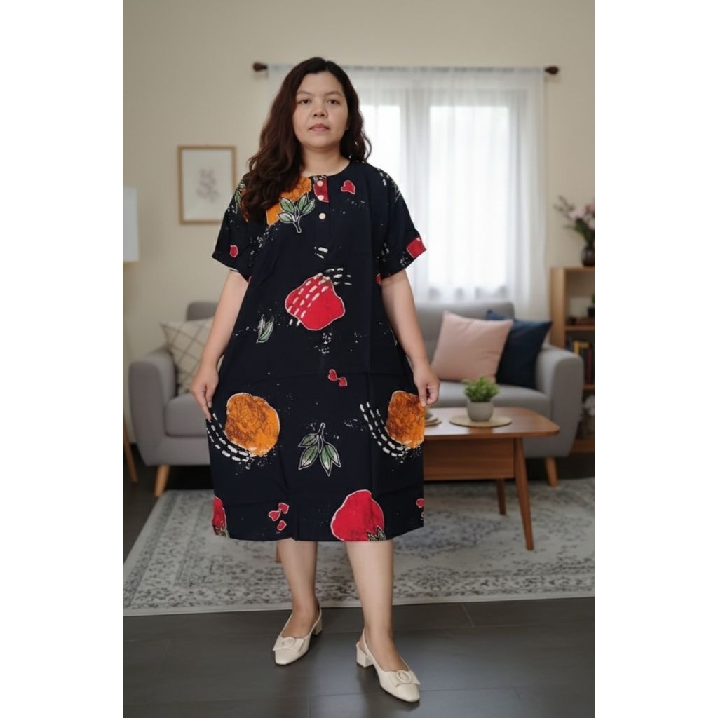 SMT Marisa Daster Jumbo lengan wiru ld 130 cm