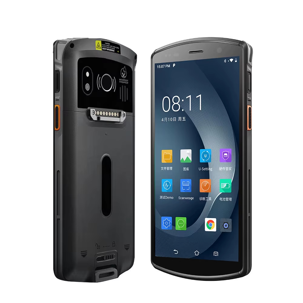Urovo DT50S Pemindai 2D PDA Dengan Pegangan Pistol Android 13 GMS Terminal Data IP67 PDA Tangguh 4G 