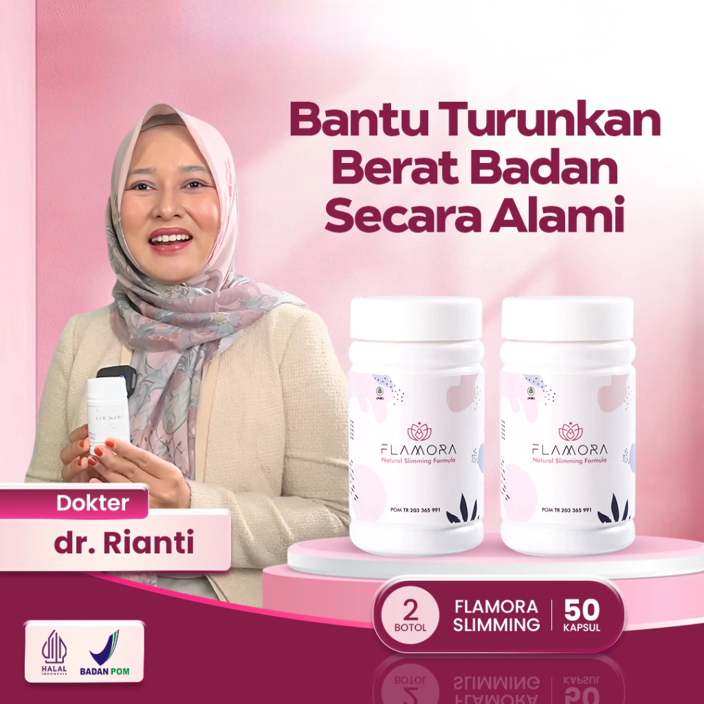 Flamora Kapsul bantu Turunkan Berat Badan | Pelangsing Herbal Melancarkan Pencernaan