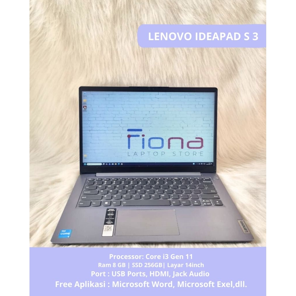 Laptop Ideapad Slim 3| Core i3 Gen 11| Ram 8gb SSD 256gb (B02622)
