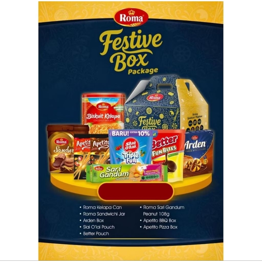 ROMA FESTIVE BOX - Festive Box Hampers/Hampers Mayora/Festive Hampers