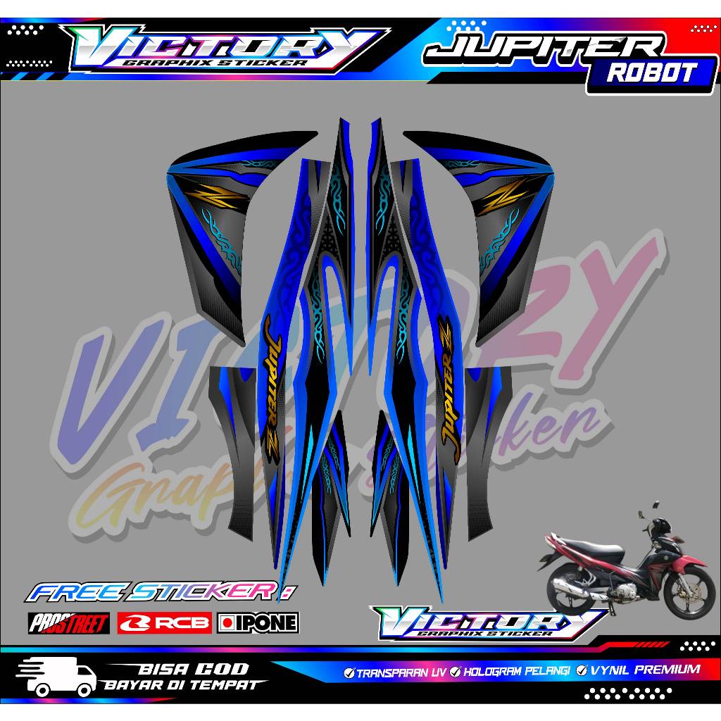 STRIPING VARIASI YAMAHA JUPITER Z ROBOT - ORI STYLE / STICKER LIST MOTOR YAMAHA JUPITER Z ROBOT