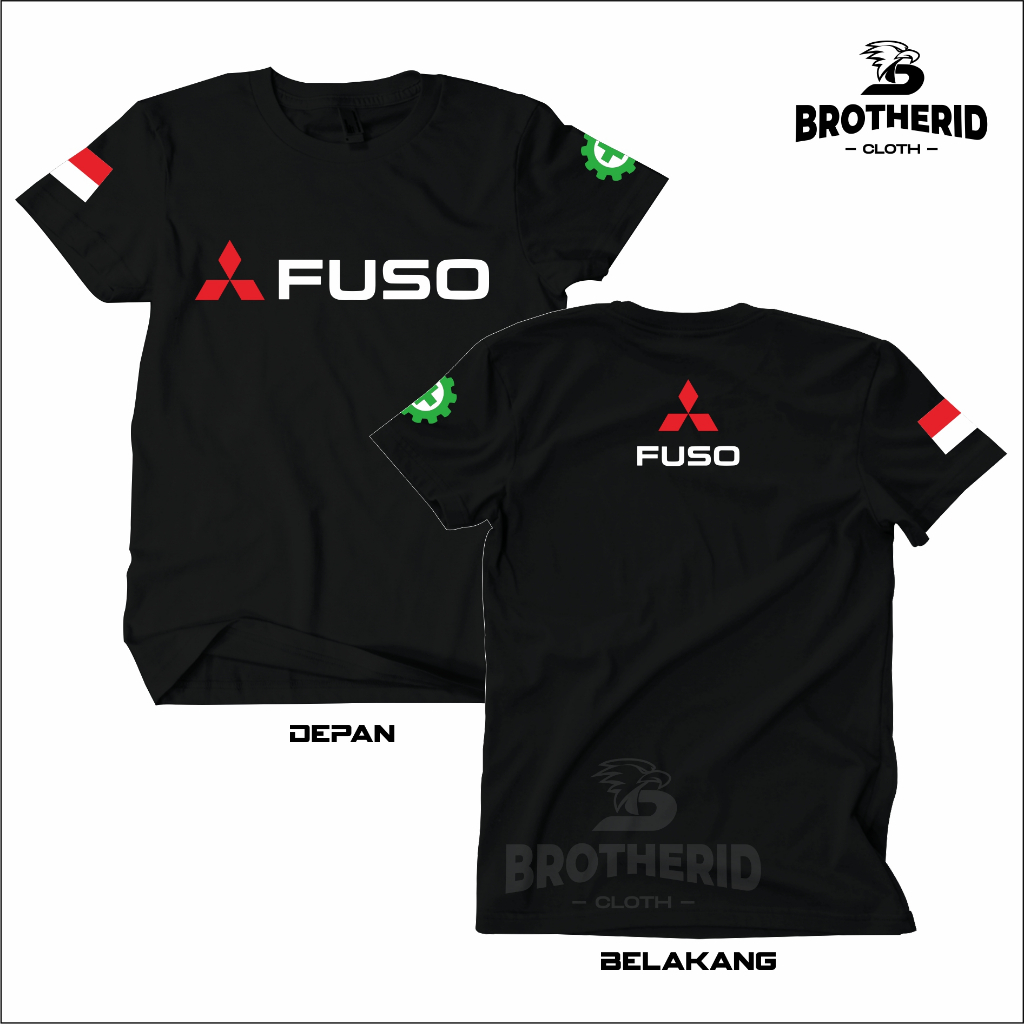 Kaos Fuso Truck Baju Supir Driver Truk Katun Combed 30s