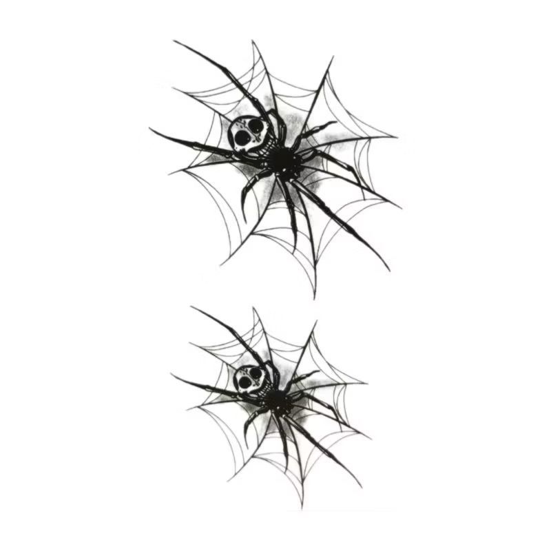 RCS - tato badan pria wanita sementara stiker tato tubuh temporer tato hitam keren