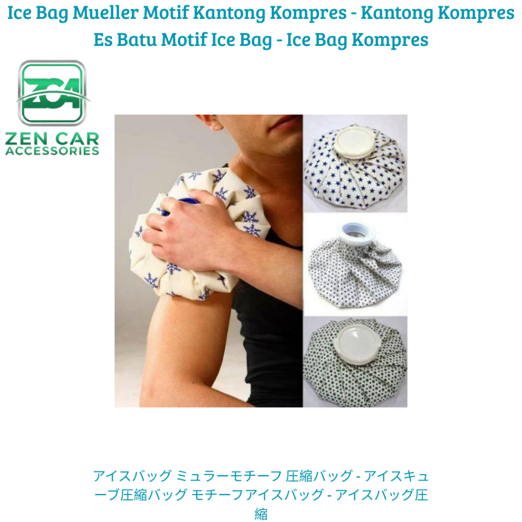 Ice Bag Mueller Motif Kantong Kompres - Kantong Kompres Es Batu Motif Ice Bag - Ice Bag Kompres
