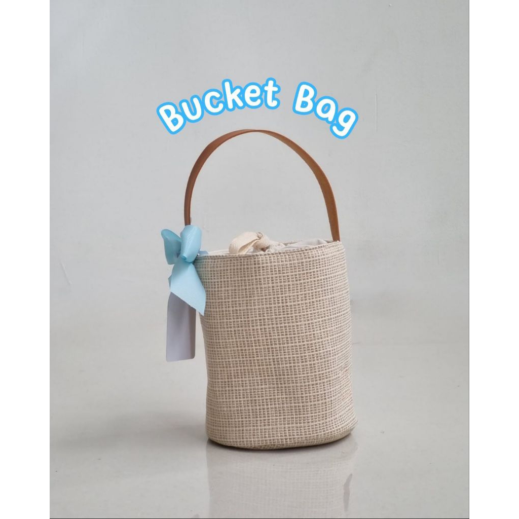 KARAMEL CRAFT Bucket Bag Custom Souvenir Hampers Goodie Bag Baby Kids Tas Kain