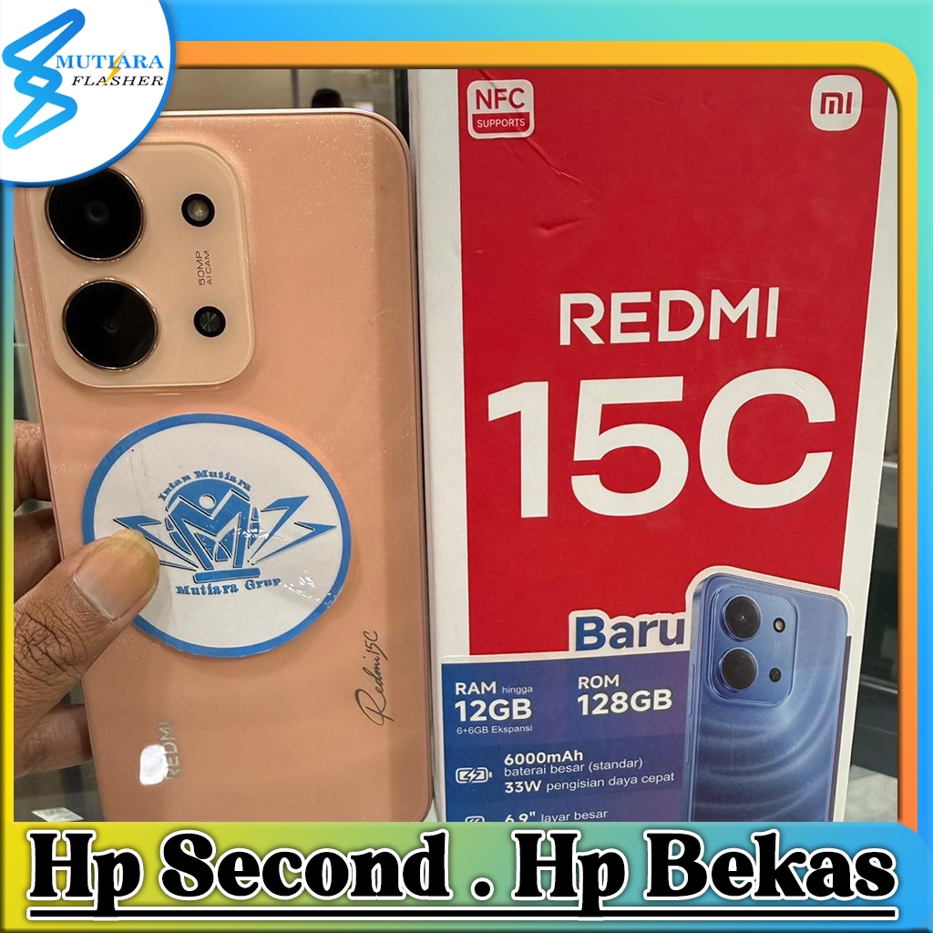 Xiaomi Redmi 15C Ram 6 Rom 128GB Bekas Original Flasher Store
