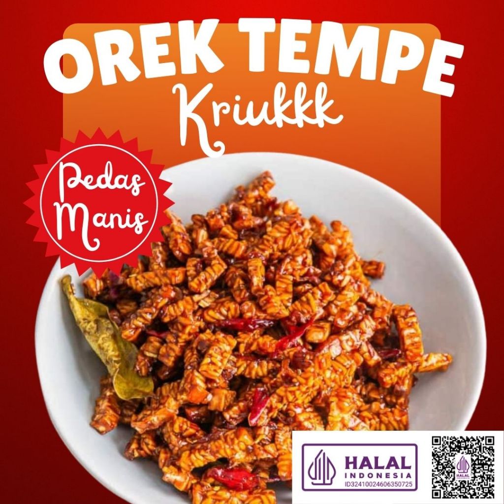 200gr Tempe Orek/ Kering Tempe/ Tempe Kering/KERING TEMPE PEDAS MANIS/TEMPE OREK TERI KACANG/OREK TE