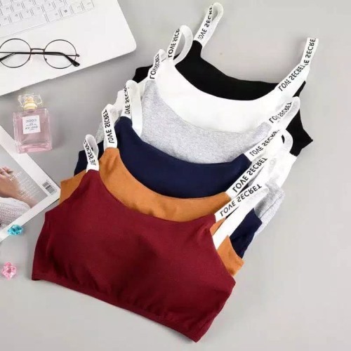 love secret - hitam Bra BH Sport Push Up Sexy Bahan Nilon Elastis