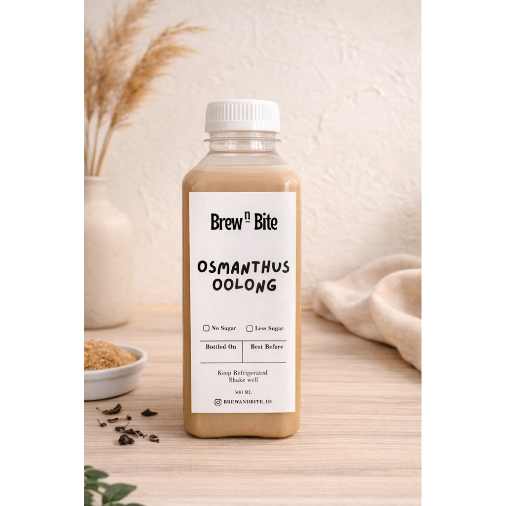 500ML Osmanthus Oolong / Roasted Oolong Milk Tea