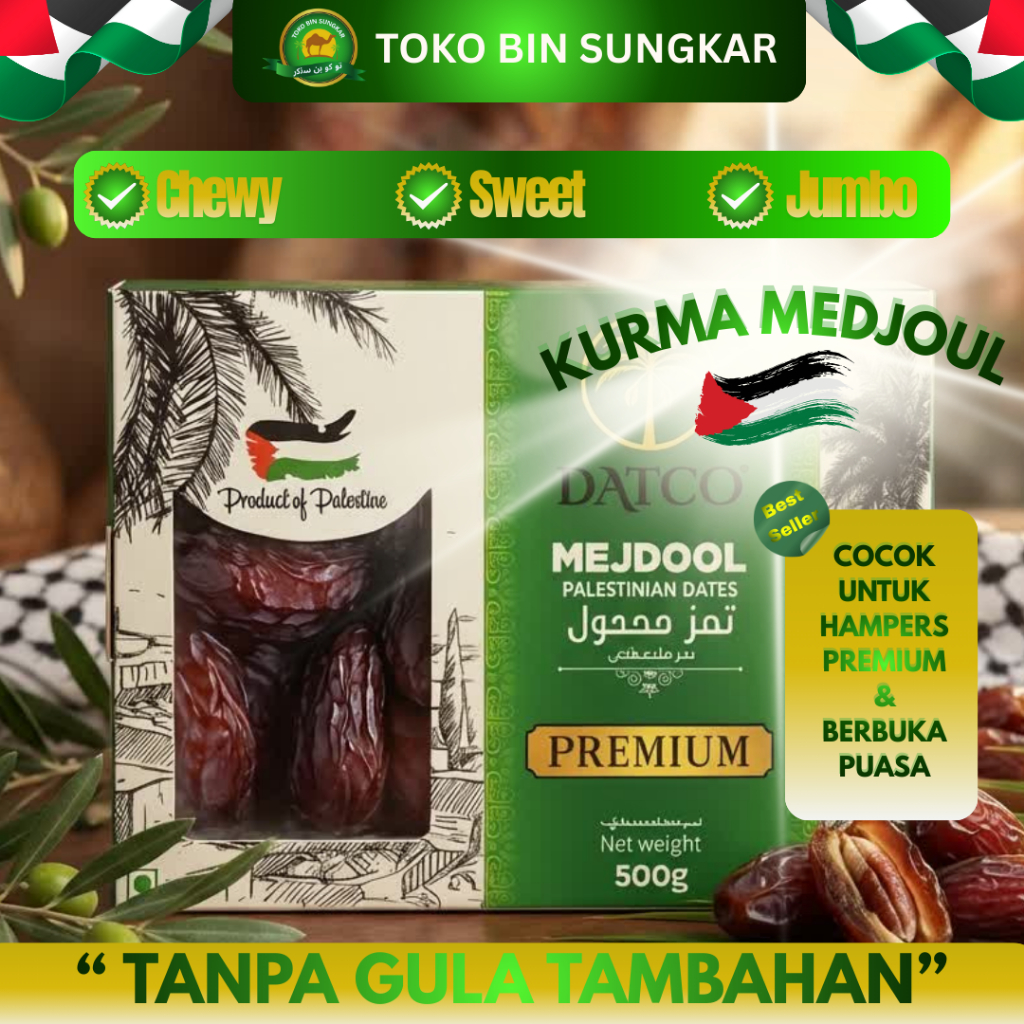 Kurma Medjool Palestina Jumbo Grade A 1kg | Original Palestine | Premium Natural Mejol Grosir 5 Kg