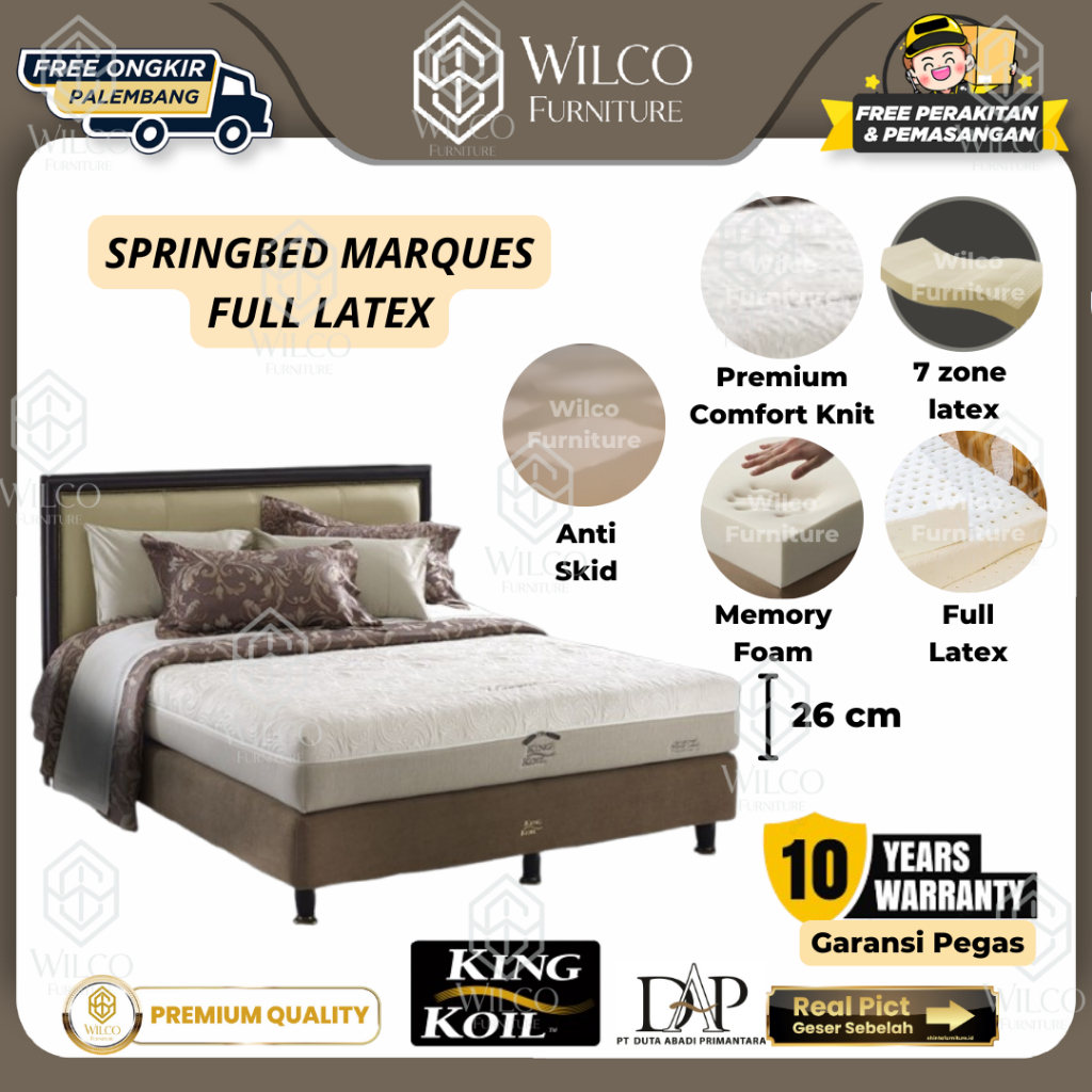 King Koil Springbed Marques / Matras King Koil/ King Koil Fullset - 160 x 200