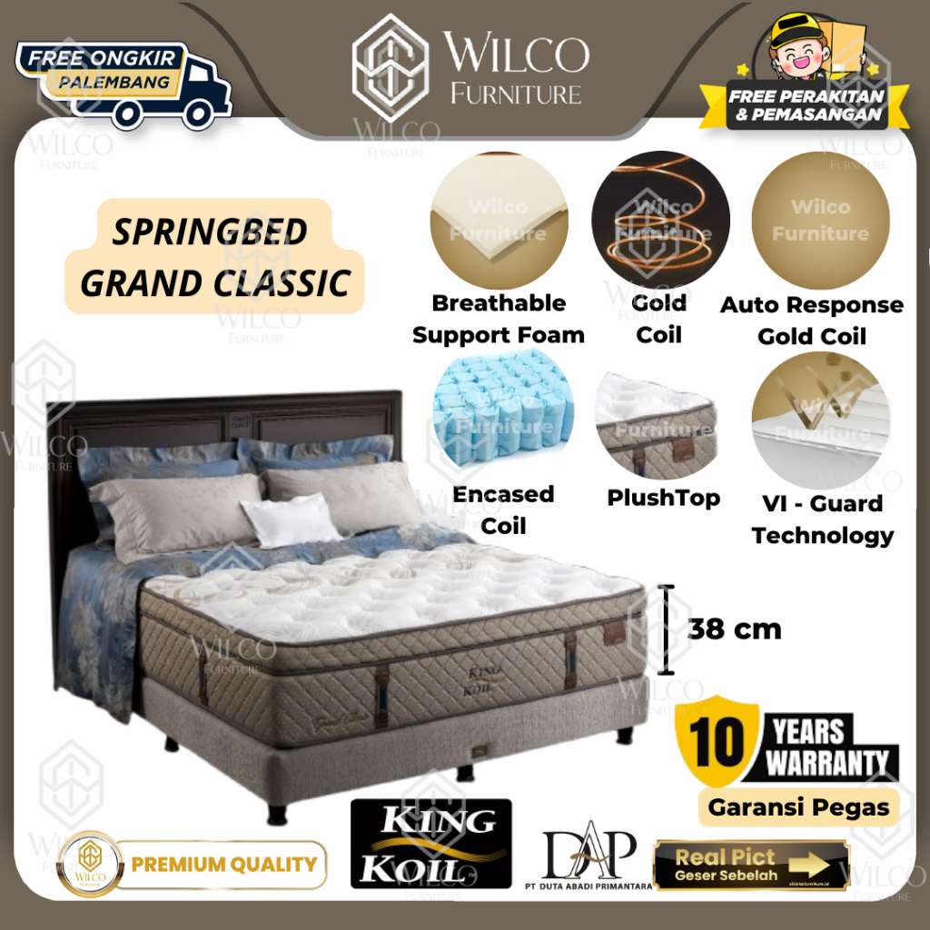 Matras Springbed King Koil Grand Classic/ Kasur Spring Bed King Koil - 120 x 200