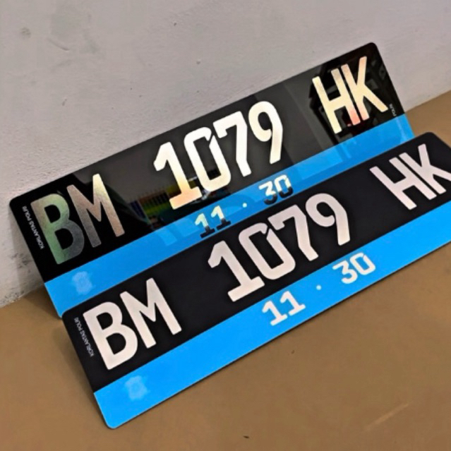 Plat Nomor Mobil listrik (EV) Akrilik - plat mobil listrik