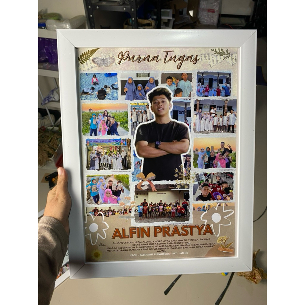 Kado purna tugas/kado bingkai 12R /ka 10Rs/kado perpisahan /kado  /kado perpisahan kerja /kado kerja