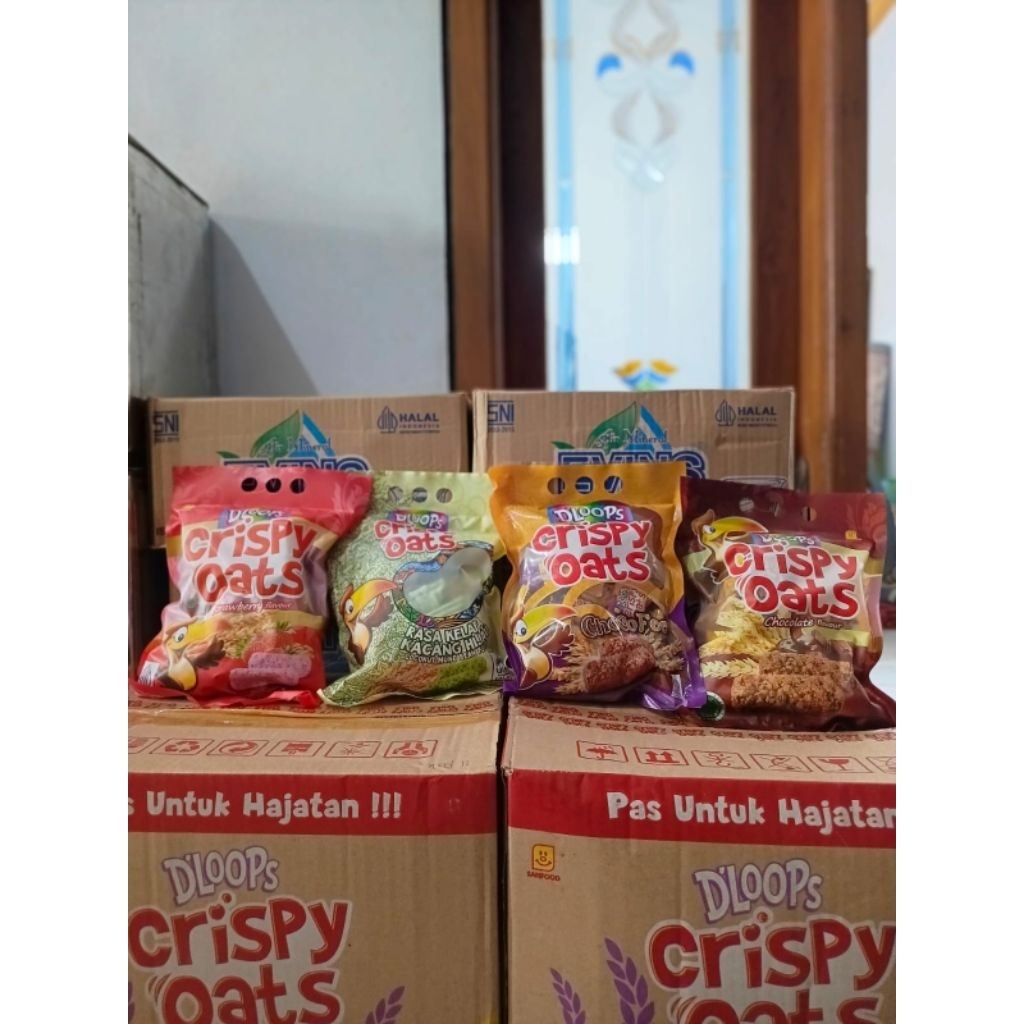 Dloops Crispy Oats kartonan