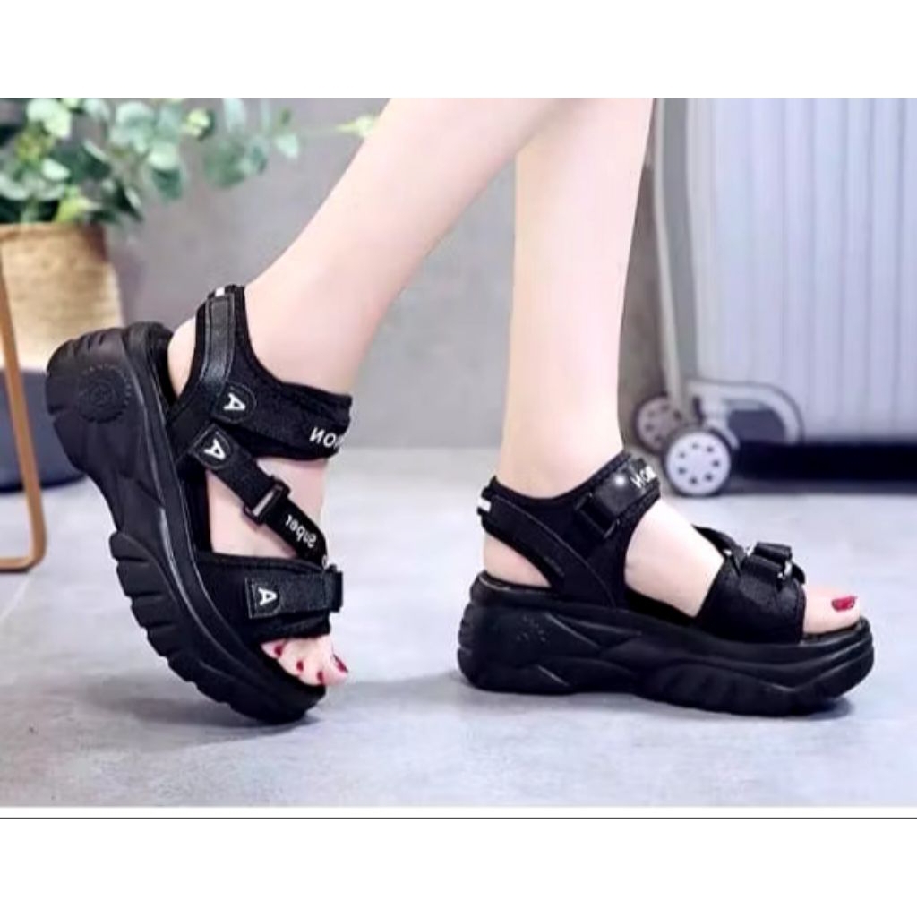 Sendal wanita wedges tinggi/sendal gunung wanita/sendal wedges gunung wanita/sendal wanita murah siz
