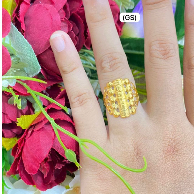 Cincin koin 91 bambu besar asli