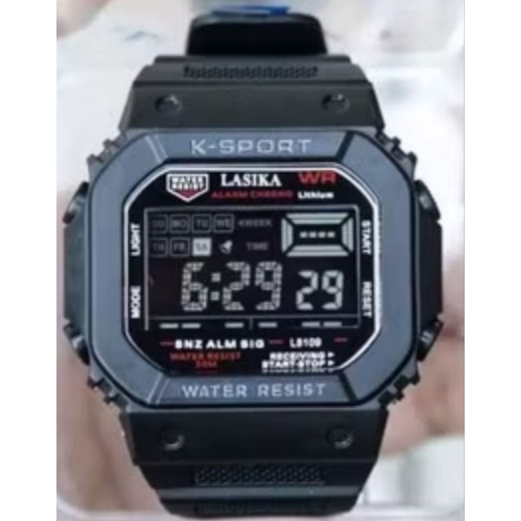Jam tangan anak anti air Lasika L8109 digital tali karet
