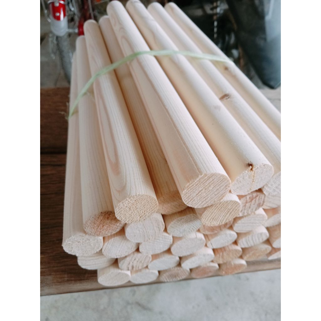 Kayu Dowel Diameter 2 cm Panjang 30 cm