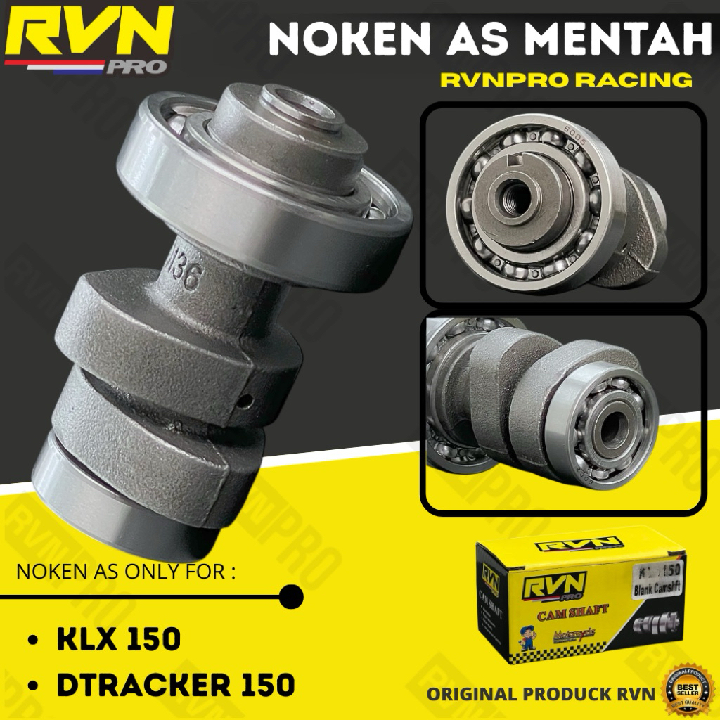CAMSHAFT NOKEN AS BAHAN MENTAH KLX 150 DTRACKER 150 RVN RACING 55 HRC ORIGINAL NOKEN AS MENTAH KLX D