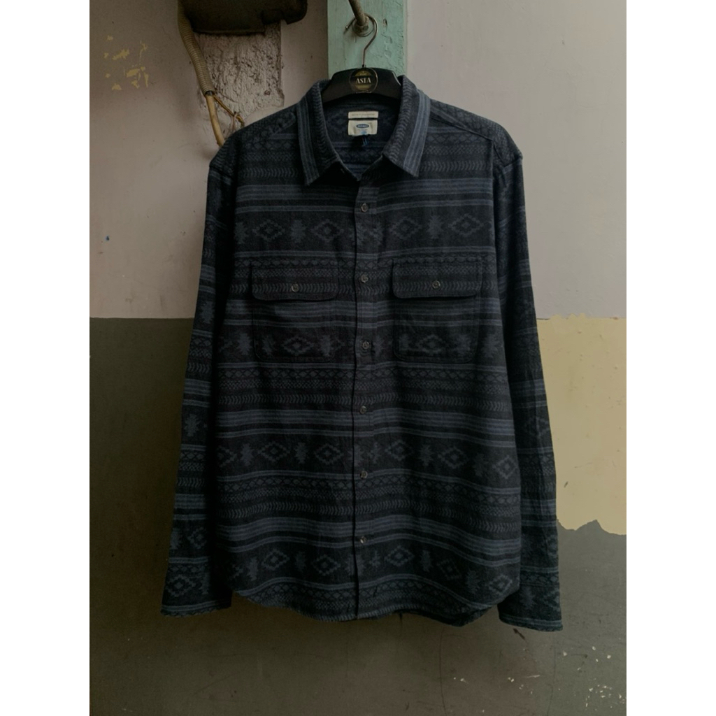 kemeja pria old navy navajo lengan panjang preloved