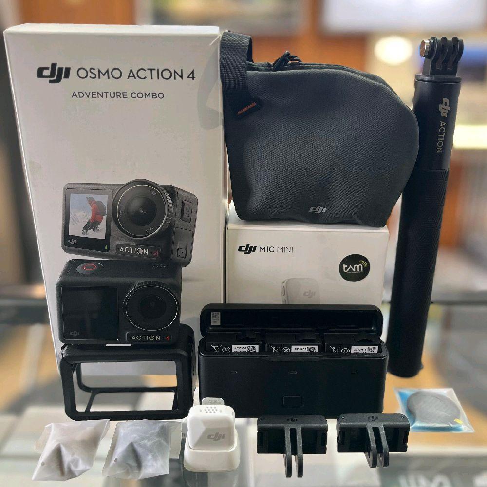 DJI osmo action 4 Adventure combo 4K Action camera secondhand free dji mic mini 1TX white fullset li