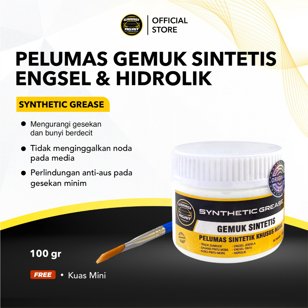 GARASI AGAN Gemuk Sintetis Pelumas Sintetik Engsel Pintu Rel Sunroof Hidrolik Grease Oil Multifungsi