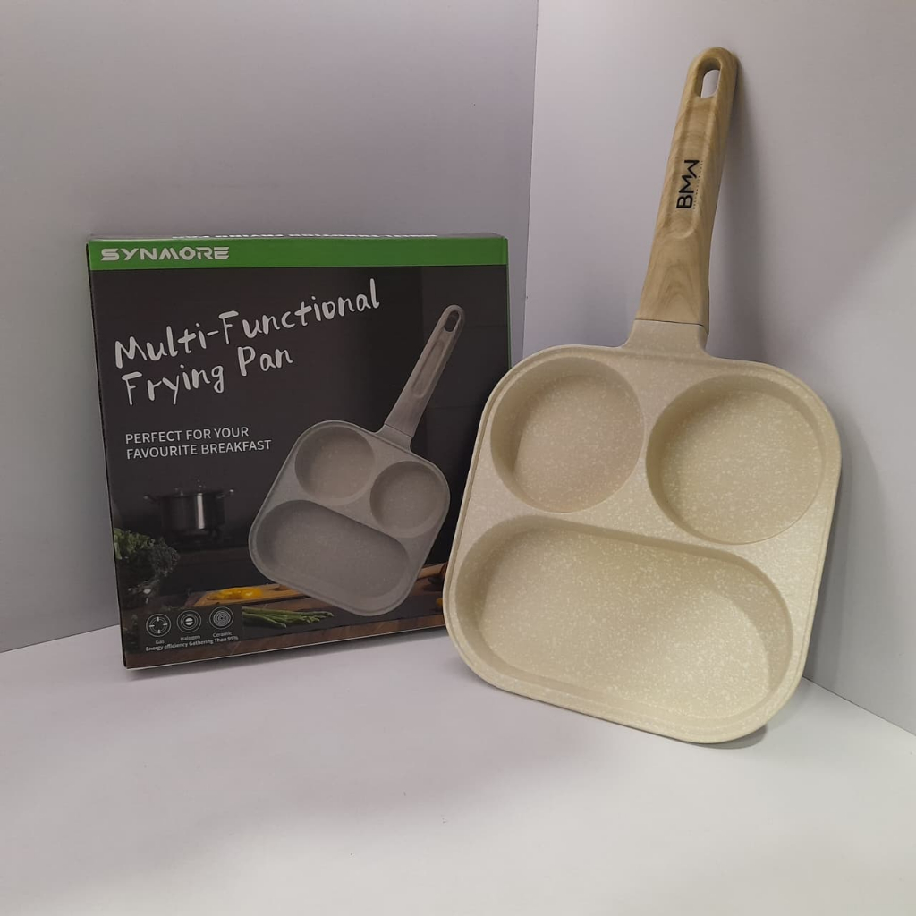 Wajan Sekat / Frying Pan Sekat / Wajan Multi Fungsi / Wajan Sekat Telur / Wajan Anti Lengket