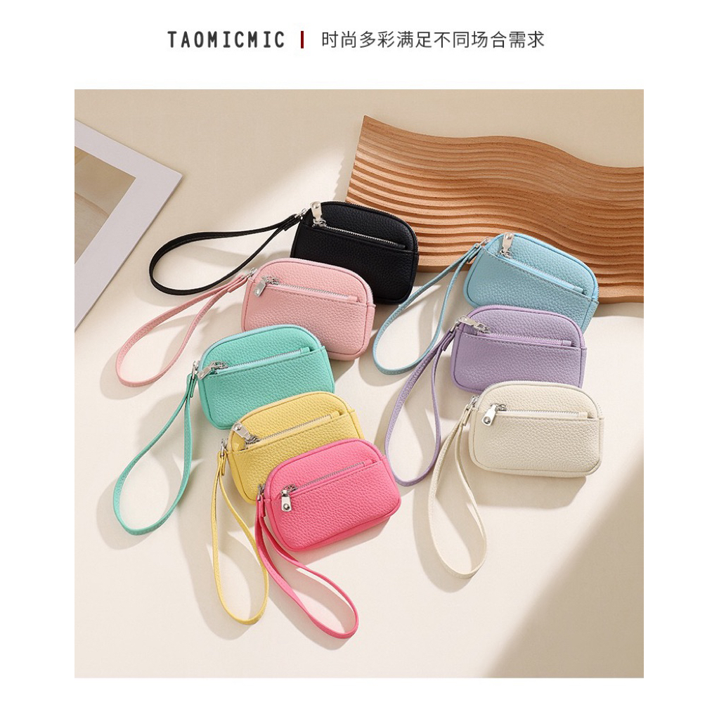 DOMPET KOIN KECIL 2 RESLETING MUAT KARTU DAN UANG LIPAT TAOMICMIC Y9501