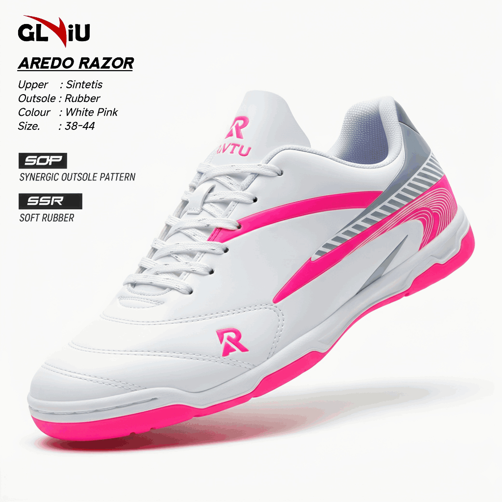 Sepatu Futsal Aredo Razor Original Model Terbaru Sol Rubber
