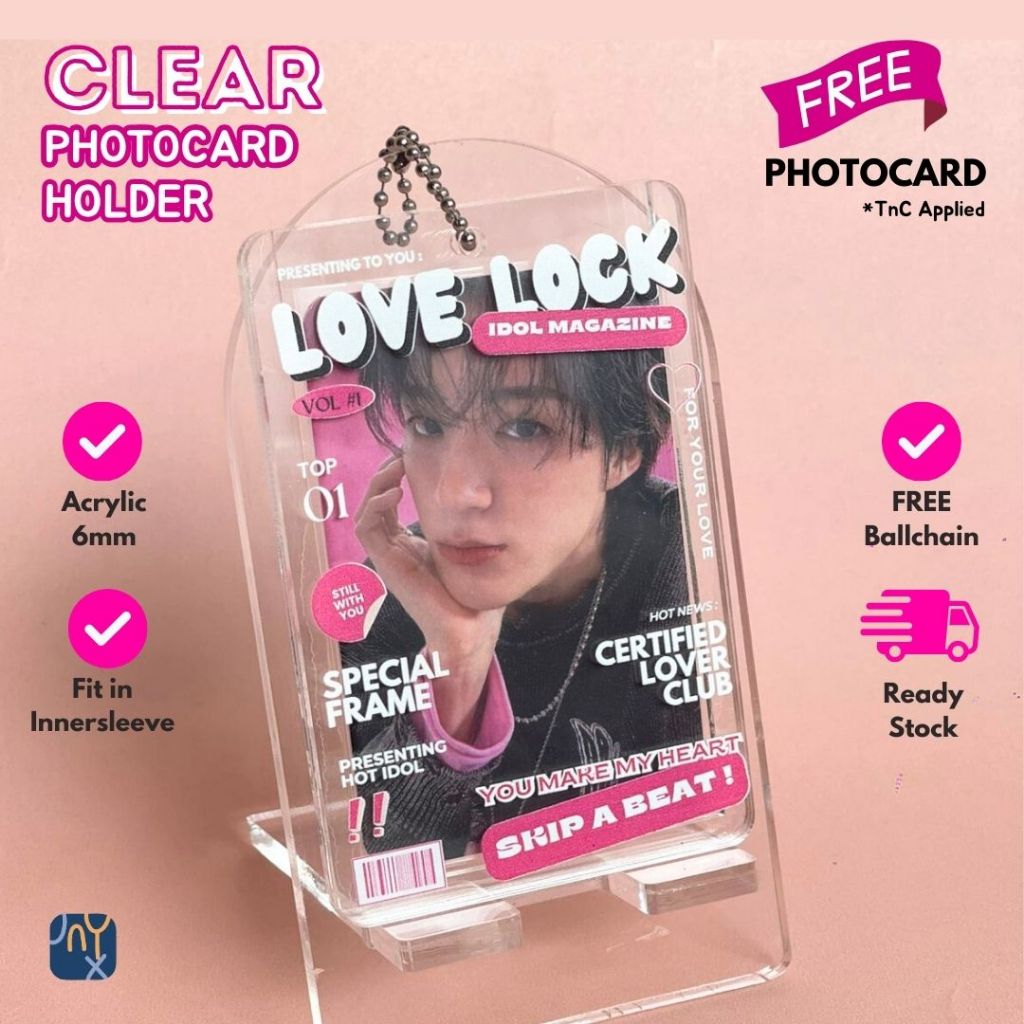 Photocard Holder Clear / PC Holder Transparan - BISA CUSTOM CAHOL TRANSPARAN CLEAR
