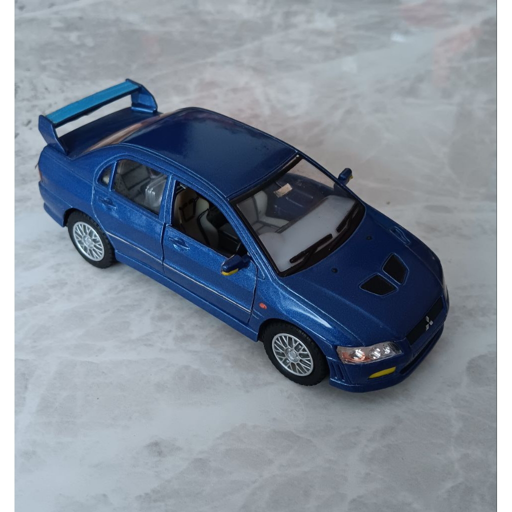 Kinsmart diecast Mitsubishi lancer evolution loose/tanpa box