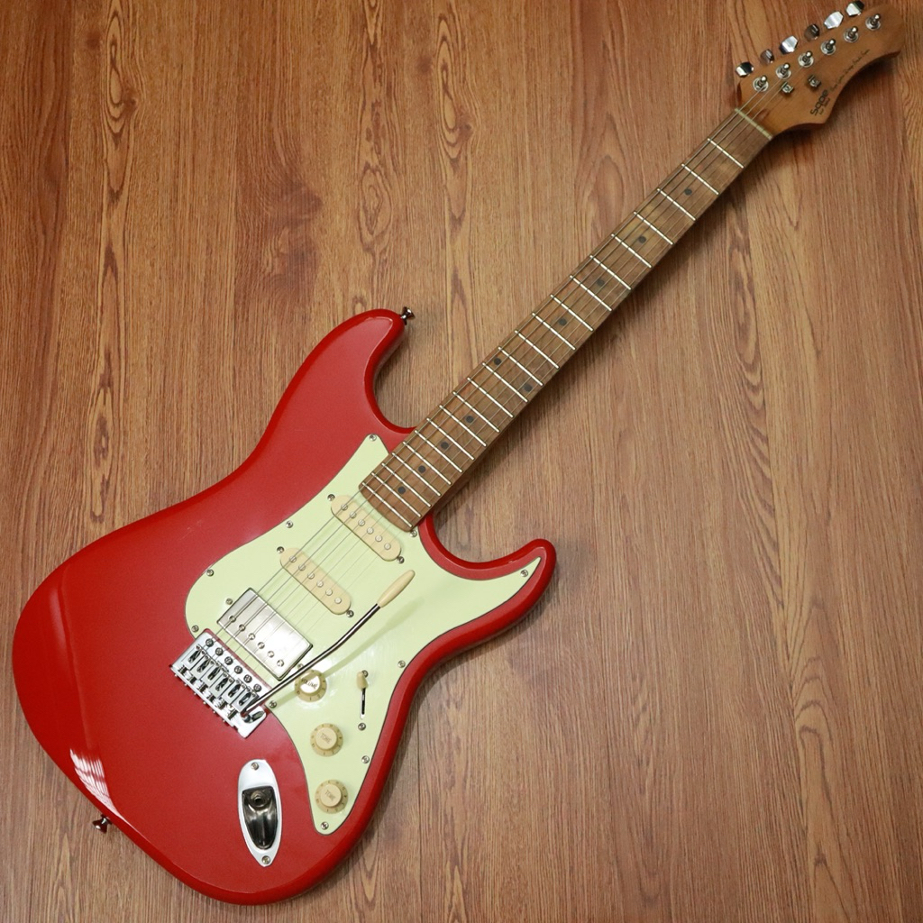 SQOE SEST600 Roasted Maple Neck in Dakota Red