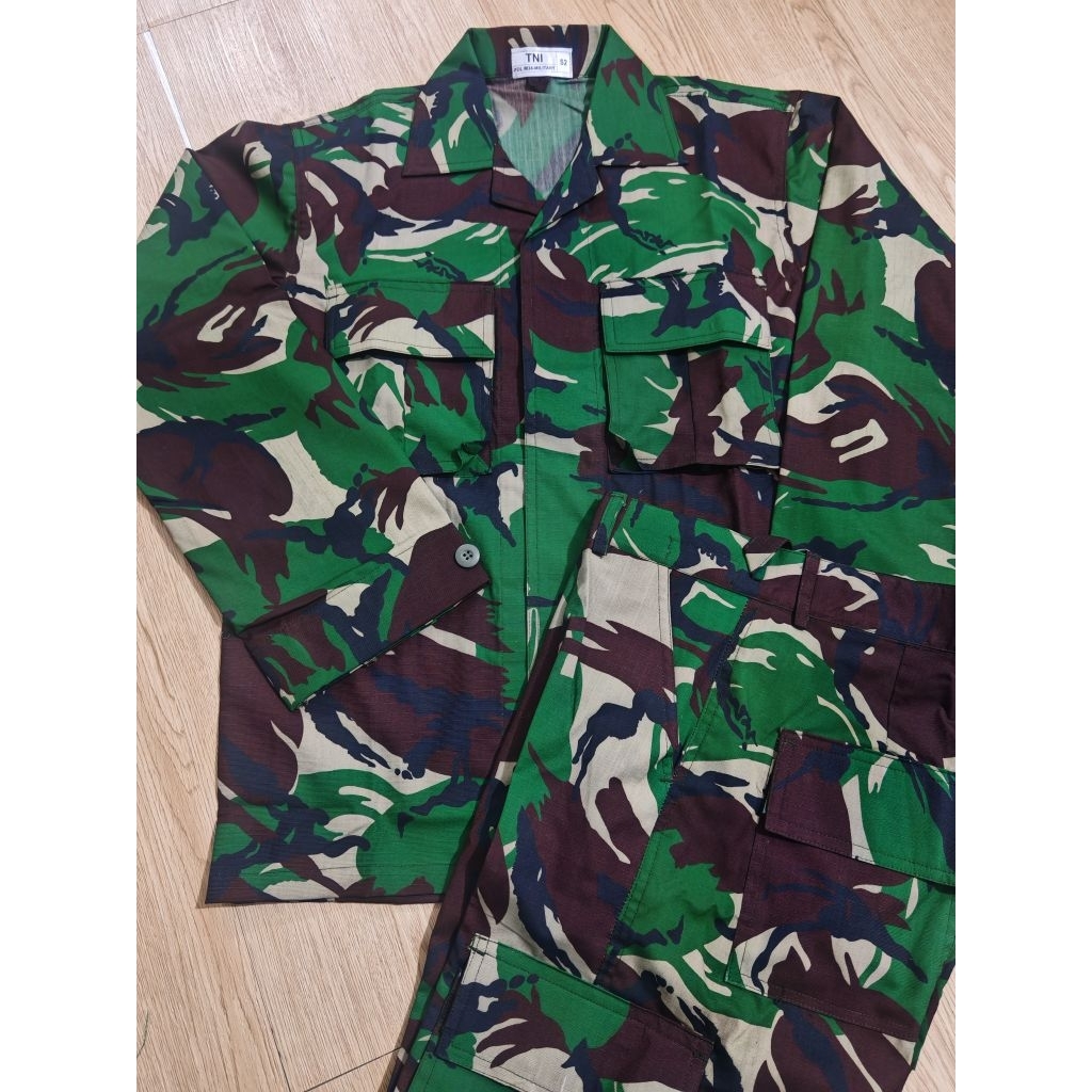 SERAGAM PDL TNI KAIN SRITEX WOL PRODUKSI