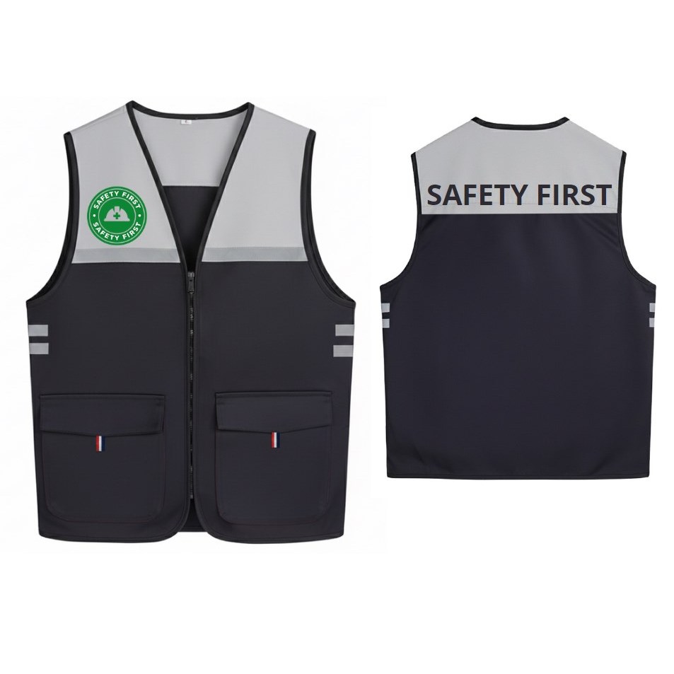 Rompi Safety Proyek K3 | Rompi Safety First Original | Rompi Lapangan K3 | Rompi Safety Reflective